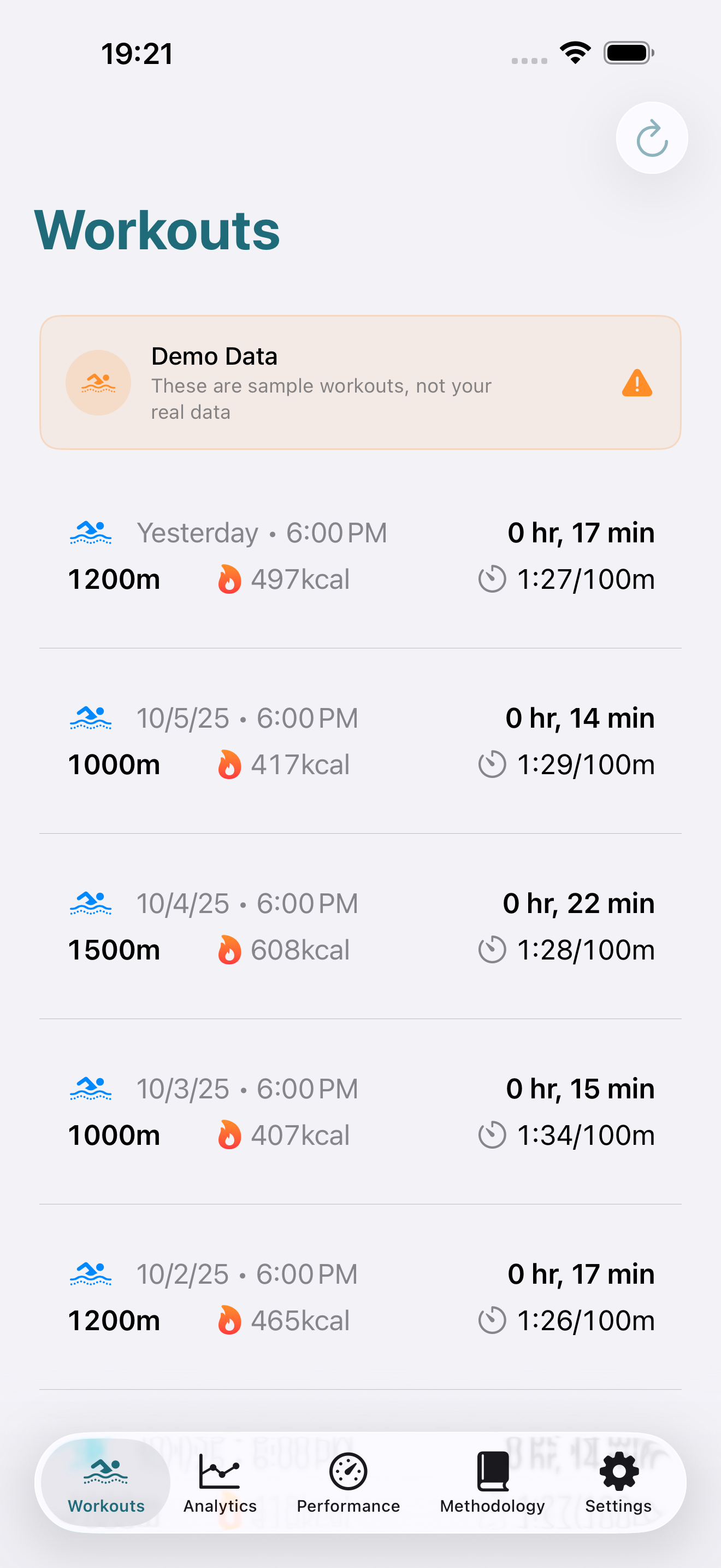 Run Analytics app dashboard shown on a phone